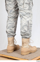  Photos Army Man in Camouflage uniform 5 20th century US air force camouflage leather shoes trousers 0006.jpg